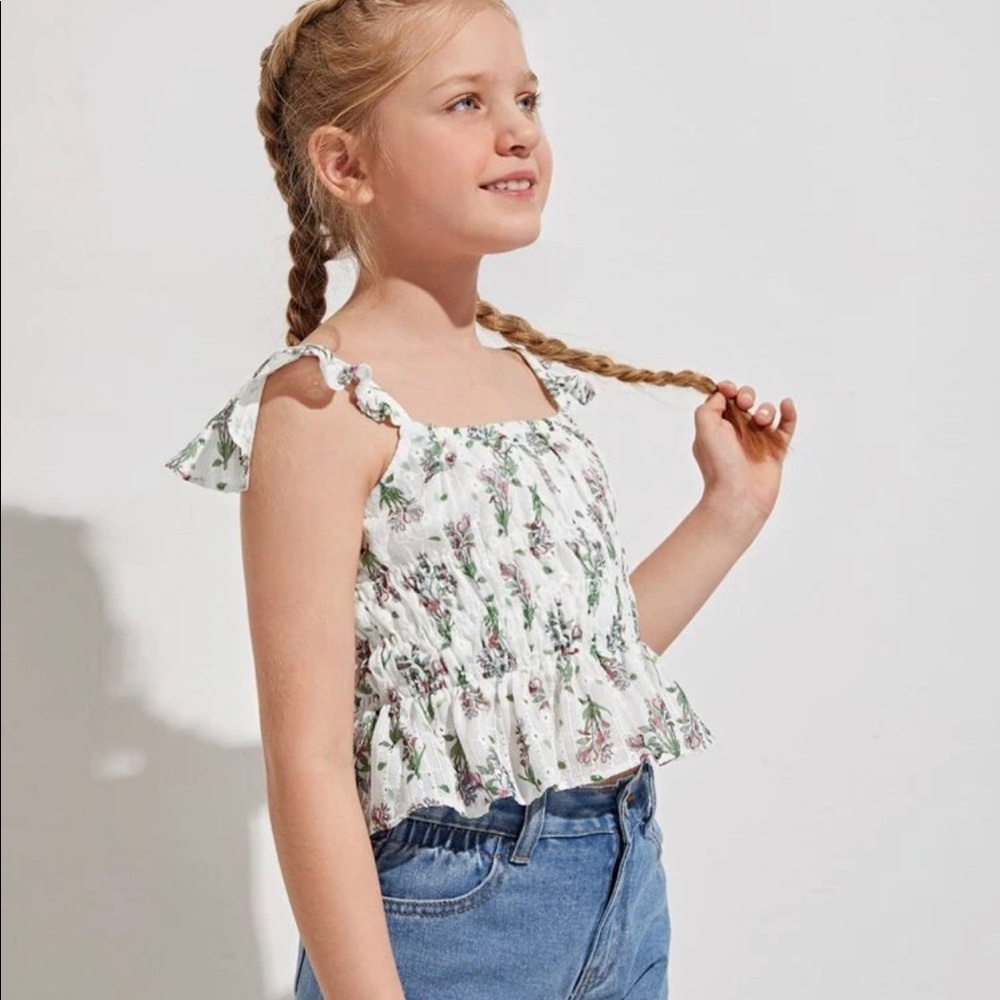 Girls Ruffle Trim Top - Picture 5 of 5